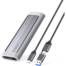 Orico AXM2-G2-V1 M.2 NVME USB-C|USB-A to USB-C 10Gb|s Disk Drive - Gray