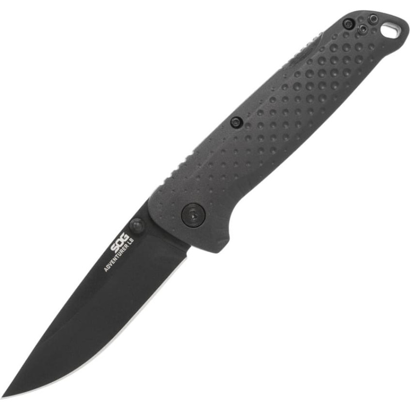 SOG - EDC Adventurer LB saliekamais nazis - 5CR15MOV - melns - 13-11-01-43
