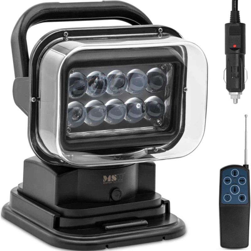 MSW Priek&scaron;ējo lukturu LED prožektora lampa ar magnētisku pamatni un tālvadības pulti automa&scaron;īnas laivai 9-32V 50W