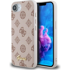 Case Guess Peony Script Logo MagSafe for iPhone 16e brown