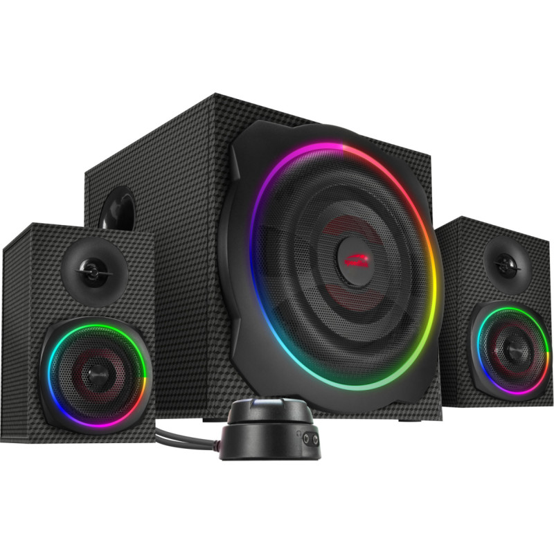 Speedlink skaļruņi Gravity Carbon RGB 2.1 (SL-830100-BK) 4027301380262