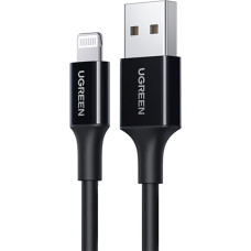 Ugreen Kabelis USB-A - iPhone Lightning MFi 2.4A 1m - melns
