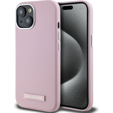 Case Karl Lagerfeld FW Metal Plate       MagSafe for iPhone 15 pink