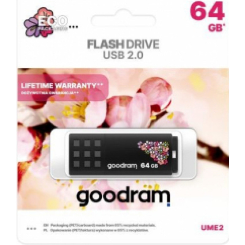Goodram UME2 Spring 64GB USB 2.0 Black