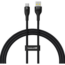 Baseus Flash 2 USB-A - USB-C 100W 1m izturīgs kabelis - melns