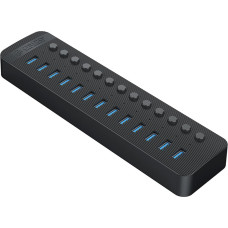 Orico Hub CT2U3-13AB ar 13x USB-A slēdžiem - melns