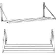 Royal Catering Salokāms nerūsējošā tērauda sienas plaukts līdz 40 kg 100 x 45 cm
