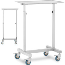 Steinberg Systems Instrumentu ratiņu galds ārstēšanas instrumentiem, regulējams, TĒRAUDA, 60 x 40 cm