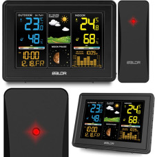 Baldr Meteoroloģiskā stacija ar displeju BD-907 melna