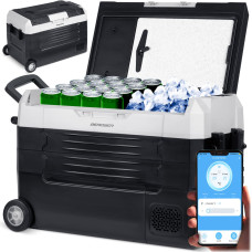 Berdsen Icemax 400 40 litru ceļojumu kompresora ledusskapis - melns un pelēks