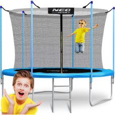 Neo-Sport Dārza batuts 10 pēdas/312 cm ar iekšējo tīklu un kāpnēm