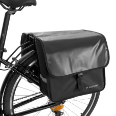 Wozinsky Divkāršais velosipēda grozs bagāžniekam, 28 l, melns