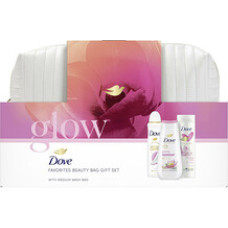 Dove Glow Favorites Beauty Bag Gift Set - Gift set with cosmetic bag.
