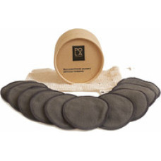 Pola Cosmetics Makeup Remove Pads - Makeup removal pads with charcoal fibers (10 pcs).