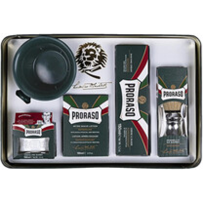 Proraso Eucalyptus Set - Shaving Gift Set with Brush.