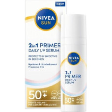 Nivea Daily UV Serum 2in1 Primer SPF 50+ - Skin serum 2in1.