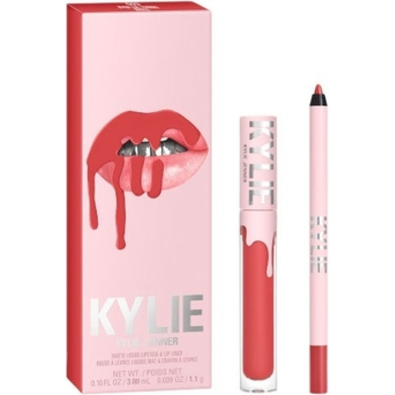 Kylie Cosmetics Matte Liquid Lipstick + Lip Liner Set - Decorative cosmetics set.