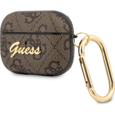 GUAP4GSMW Guess 4G Script PC|PU Case for Airpods Pro Brown