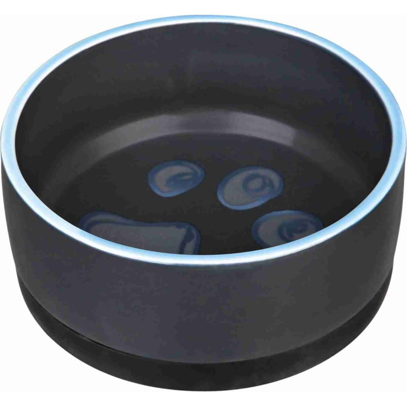 Trixie Bļoda dzīvniekiem, keramika - Trixie Ceramic bowl with rubber bottom, 0.4l |&oslash; 12 cm
