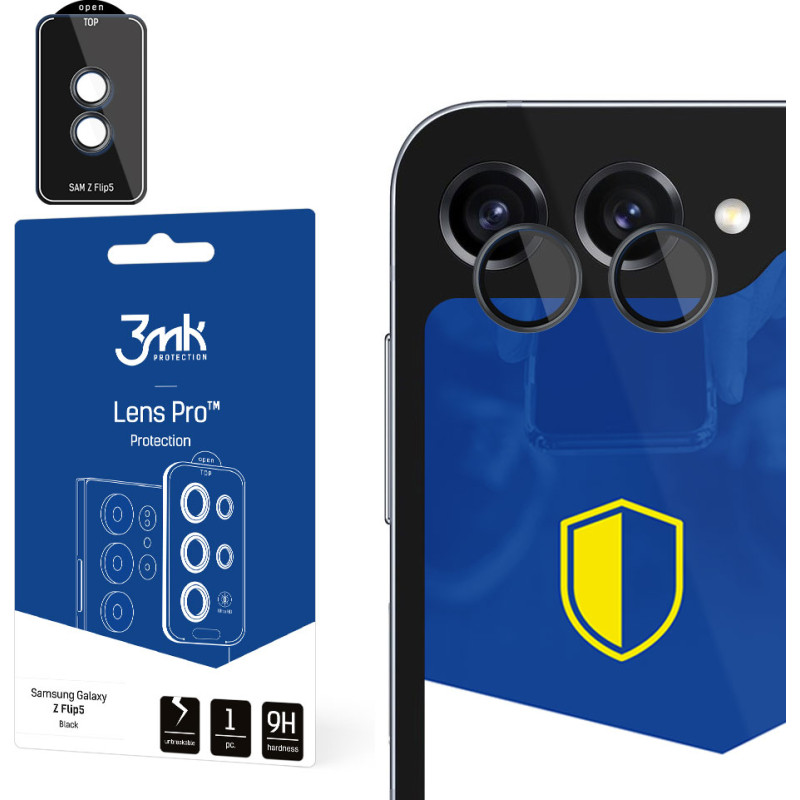 3Mk Protection Samsung Galaxy Z Flip 5 - 3mk Lens Protection Pro Black screen protector