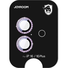 Joyroom iPhone 16/16 Plus objektīva aizsargstikls - rozā