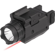 Viperay - Taktiskais lukturītis ar lāzeru pistolēm Doublecross Compact - Combo - melns - SCRL-05