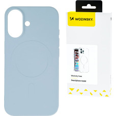 Wozinsky Samsung Galaxy S24 FE MagSafe šķidrā silikona maciņš - gaiši zils