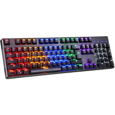 Mehāniskā tastatūra Motospeed CK107 RGB (melna)