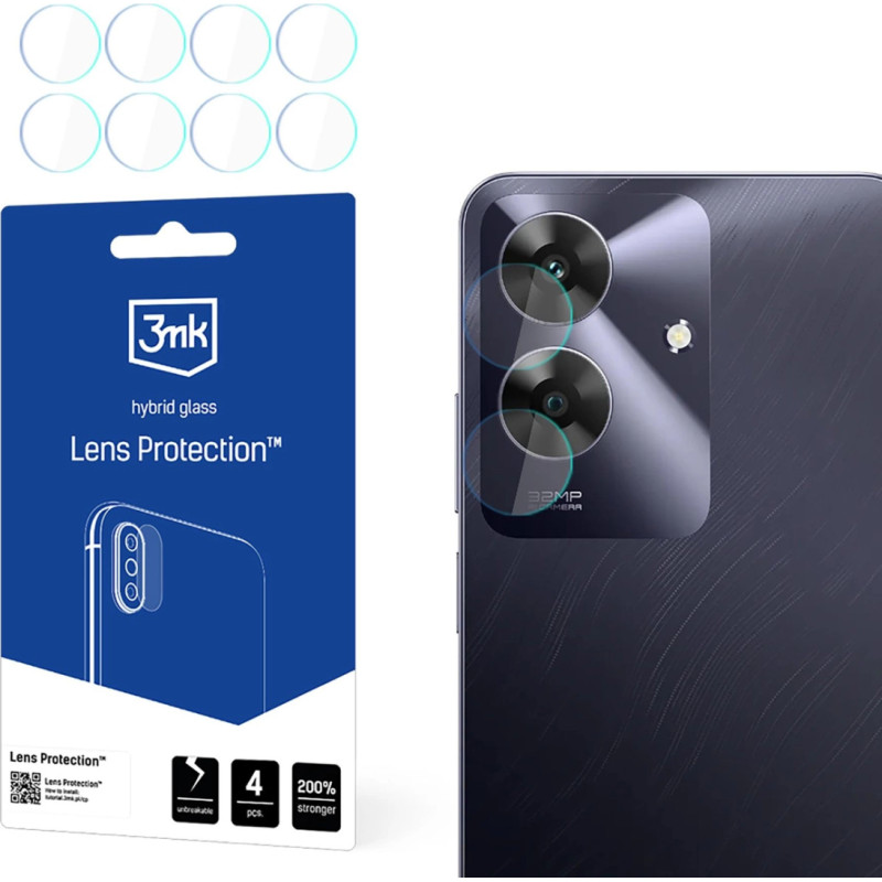 3Mk Protection Hybrid Glass for Camera Lens 3mk Lens Protection for Realme Note 60