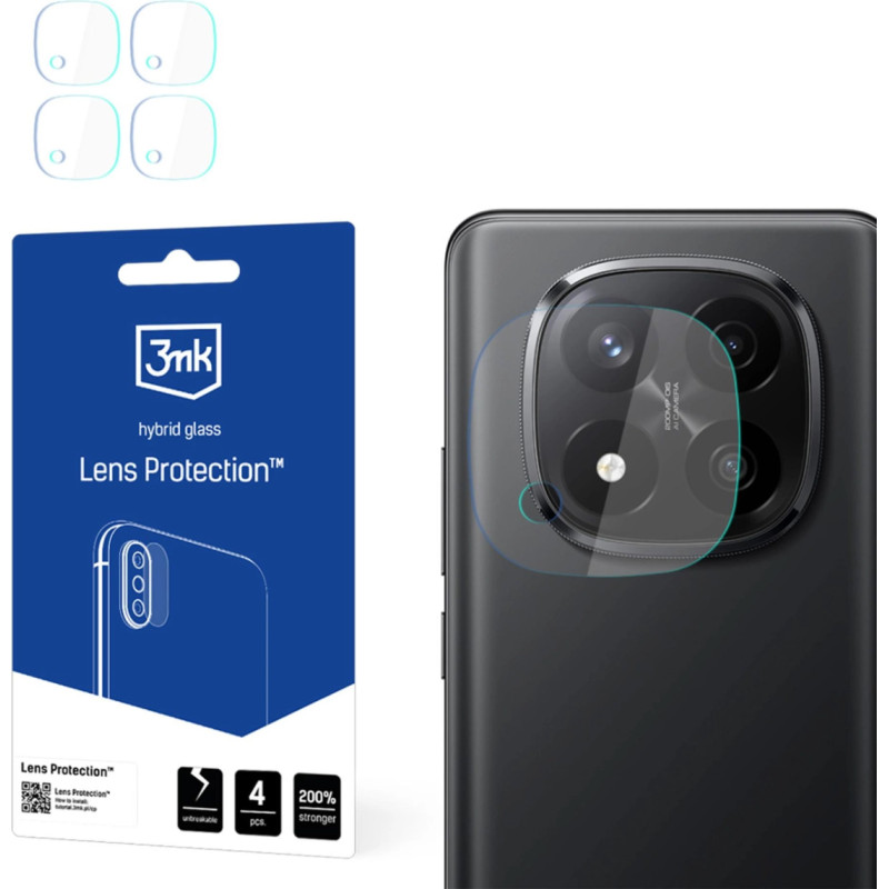 3Mk Protection Hybrid Glass for Camera Lens 3mk Lens Protection for Xiaomi Redmi Note 14 Pro+
