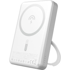 Dudao K28 10000mAh PD 22.5W MagSafe Powerbank with Metal Case and Ring Stand - Silver