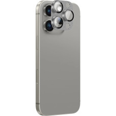 Amazingthing Aviation-Grade Alloy Tempered Glass Lens for iPhone 16 Pro | 16 Pro Max Camera Lens - Gray