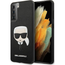 Karl Lagerfeld KLHCS21MSAKHBK S21+ G996 black hardcase Saffiano Ikonik Karl`s Head