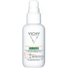 Vichy SPF 50+ Capital Soleil UV-Clear Anti-Imperfections Water Fluid - Fluid proti nedokonalostem pleti.