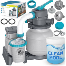 Bestway Baseina smilšu sūknis + daudzfunkcionālas tabletes 6056 l/h 58497