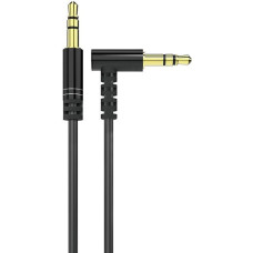 Dudao Leņķiskais audio kabelis AUX mini ligzda 3,5 mm 1 m melns