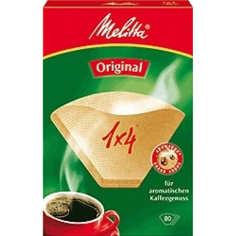 Melitta 1x4  80 gab. - Kafijas filtri