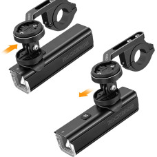 Rockbros 24610002001 front bicycle light 1000 lm + USB-C - USB-A cable - black