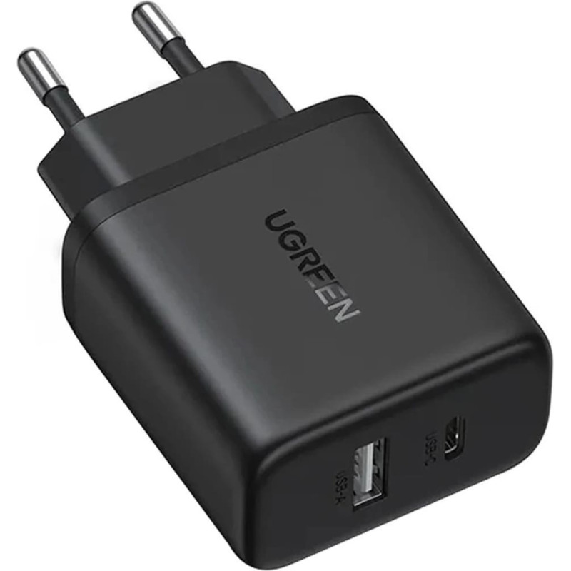 Ugreen X227 20W GaN Wall Charger 1x USB-A 1x USB-C - Black