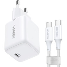 Ugreen X513 30W GaN Wall Charger 1x USB-C + 1m USB-C Cable - White