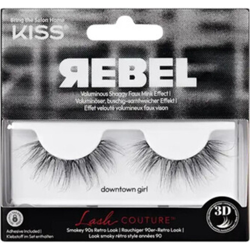 Kiss My Face Lash Couture Rebel Collection 01 Downtown Girl - Uměl&eacute; řasy