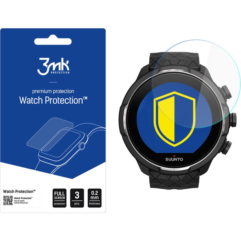 3Mk Protection 3mk Watch Protectionâ¢ v. FlexibleGlass hybrid glass on Suunto 9 Baro Titanium