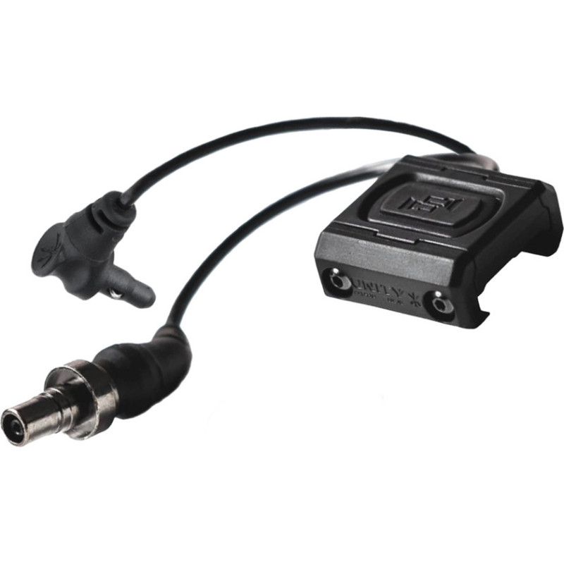 Unity Tactical - Gēla kabeļa slēdzis ModButton Lite Sync - SureFire/Crane Laser - 4,5 collas - melns - MBL2-BLK-SF/CL-4.5