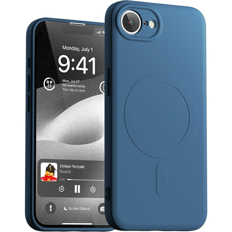 Case Mercury Semi-Silicone MagSafe iPhone 16E blue