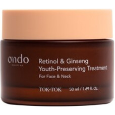 Ondo Beauty 36.5 TOK-TOK Retinol & Ginseng Youth Preserving Treatment - Firming face and neck cream.
