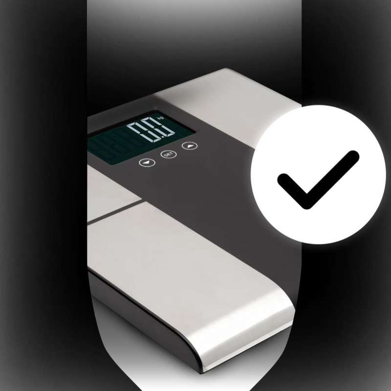 Retoo Analītiski vannas istabas svari ar tauku, ūdens, muskuļu, ĶMI, KCAL un LCD mērījumiem līdz 225 kg