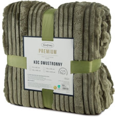 Mikrošķiedras flano sega 200x220 mīksta olīvu Nina