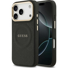 Case Guess Peony Hot Stamp MagSafe for iPhone 17 Pro black