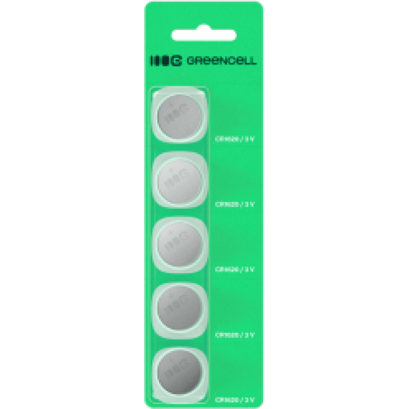 Baterijas Green Cell Blister 5x Lithium Battery CR1620