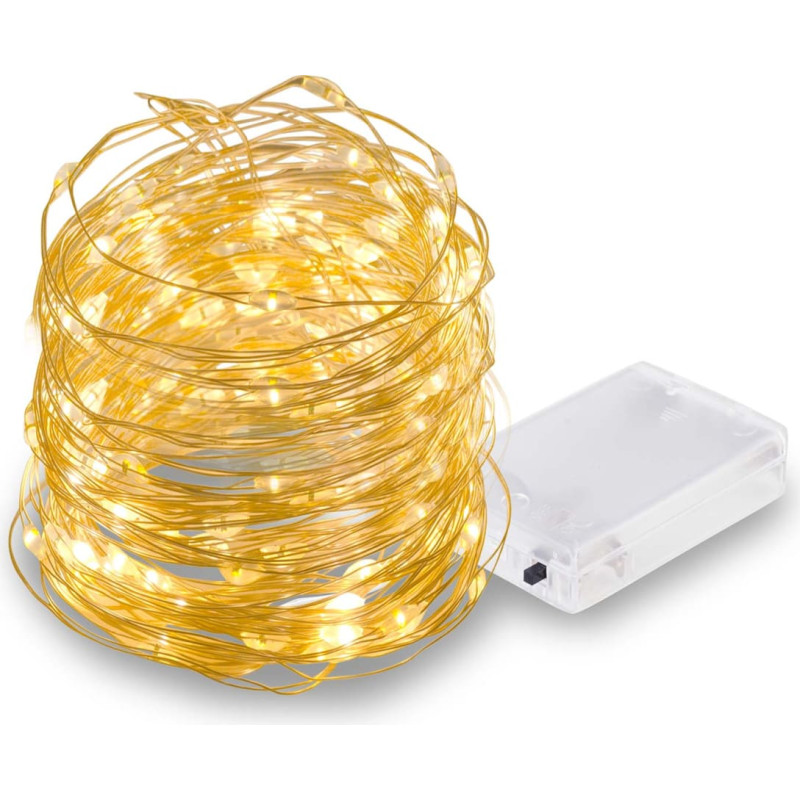 Dmuchane Ziemassvētku eglītes lampiņu vads 100 LED 10 metri